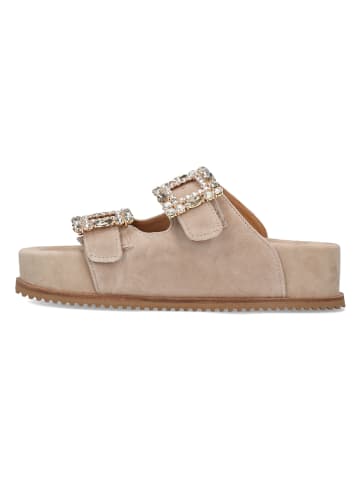 MELVIN & HAMILTON Leren slippers "Eve 3" beige