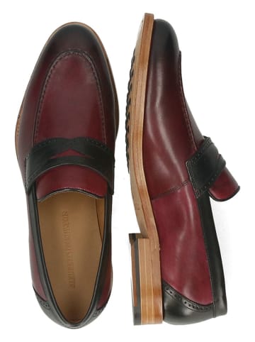 MELVIN & HAMILTON Leren mocassins "Ted 1" rood