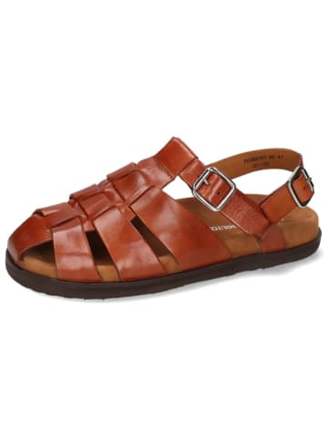 MELVIN & HAMILTON Leren enkelsandalen "Robert 40" lichtbruin