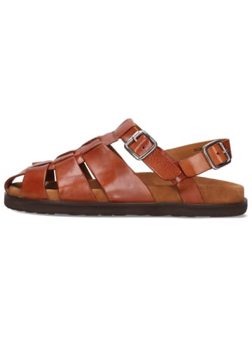 MELVIN & HAMILTON Leren enkelsandalen "Robert 40" lichtbruin