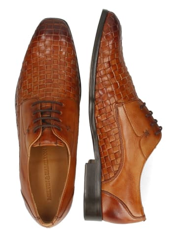 MELVIN & HAMILTON Leren veterschoenen "Elyas 4" lichtbruin