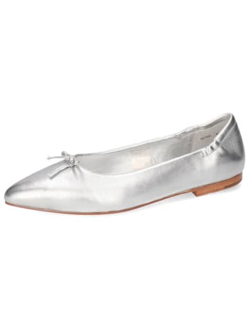 MELVIN & HAMILTON Skórzane baleriny "Alora 4" w kolorze srebrnym