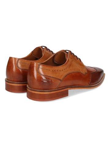 MELVIN & HAMILTON Leren veterschoenen "Alex 3" lichtbruin