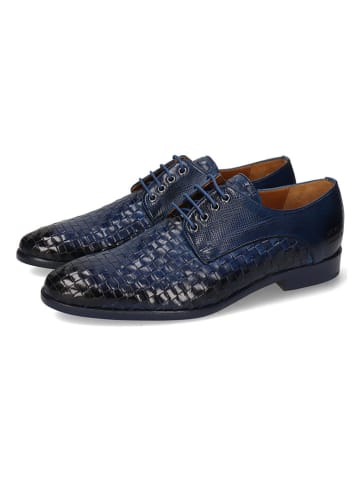 MELVIN & HAMILTON Leren veterschoenen "Brad 7" donkerblauw
