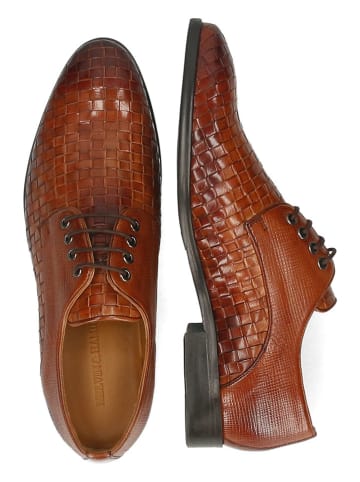 MELVIN & HAMILTON Leren veterschoenen "Brad 7" lichtbruin