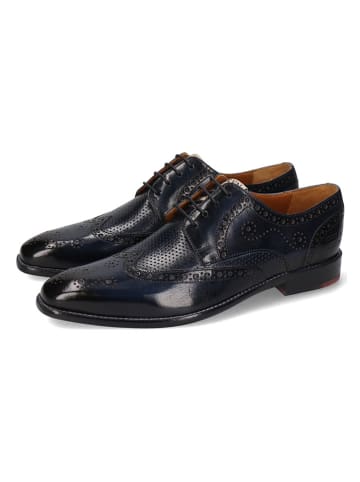 MELVIN & HAMILTON Leder-Schnürschuhe "Dylan 2" in Dunkelblau