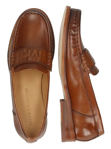 MELVIN & HAMILTON Leren mocassins "Nyla 2' lichtbruin