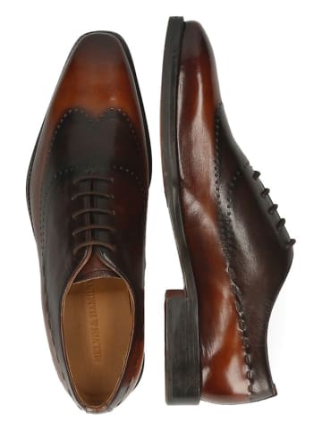 MELVIN & HAMILTON Leren veterschoenen "Lawrence 1" lichtbruin