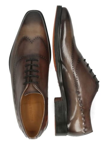 MELVIN & HAMILTON Leder-Schnürschuhe "Lawrence 1" in Grau
