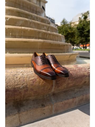 MELVIN & HAMILTON Leder-Schnürschuhe "Lawrence 3" in Hellbraun