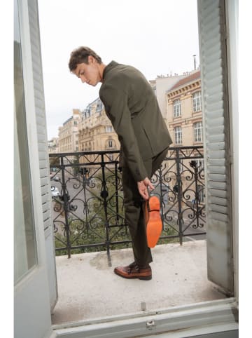 MELVIN & HAMILTON Leren monkstraps "Lawrence 4" lichtbruin