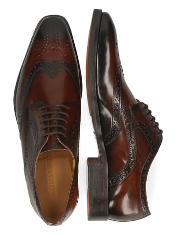 MELVIN & HAMILTON Leder-Schnürschuhe "Lawrence 5" in Braun