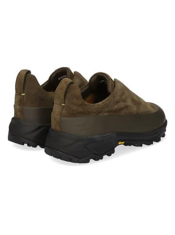 MELVIN & HAMILTON Skórzane slippersy "Clifford 1" w kolorze khaki