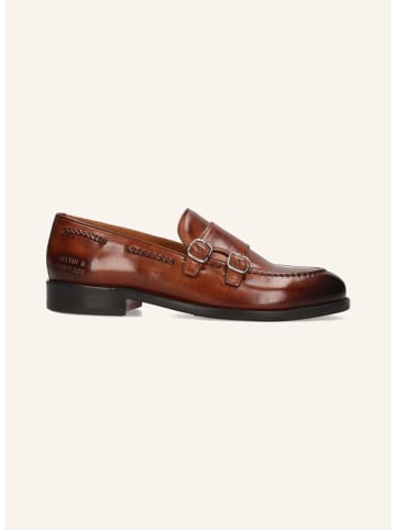 MELVIN & HAMILTON Leder-Monkstraps "Regine 22" in Hellbraun
