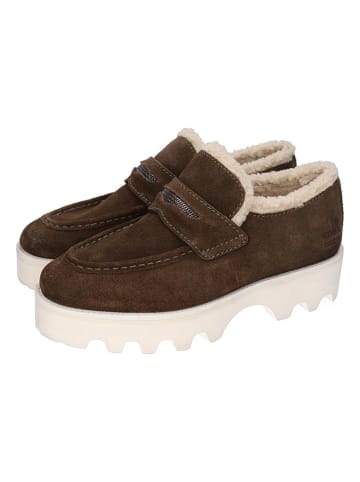 MELVIN & HAMILTON Skórzane mokasyny "Jade 62" w kolorze khaki