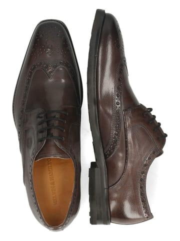 MELVIN & HAMILTON Skórzane trzewiki "Flynn 4" w kolorze brązowym