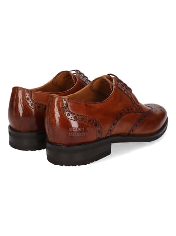 MELVIN & HAMILTON Leren veterschoenen "Bobby 5" lichtbruin