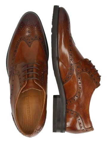 MELVIN & HAMILTON Leren veterschoenen "Bobby 5" lichtbruin