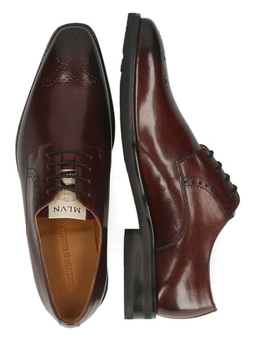 MELVIN & HAMILTON Leder-Schnürschuhe "Dylan 1" in Braun