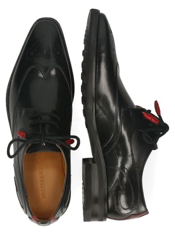 MELVIN & HAMILTON Leren veterschoenen "Elvis 63" zwart