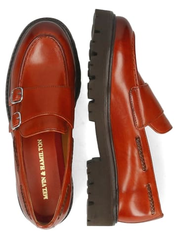 MELVIN & HAMILTON Skórzane mokasyny "Regine 22" w kolorze pomarańczowym