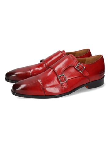 MELVIN & HAMILTON Leder-Monkstraps "Lance 1" in Rot