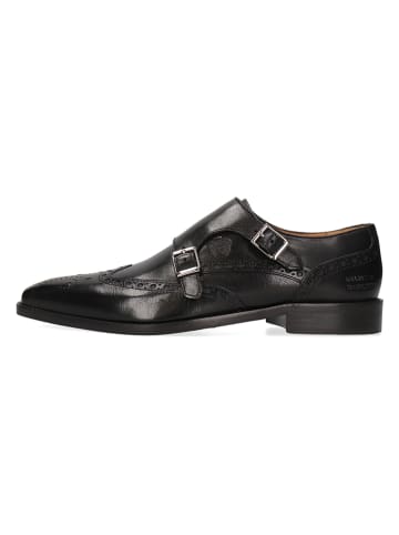 MELVIN & HAMILTON Leren monkstraps "Martin 2" zwart