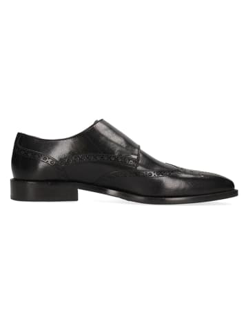 MELVIN & HAMILTON Leder-Monkstraps "Martin 2" in Schwarz