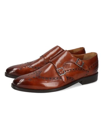 MELVIN & HAMILTON Leder-Monkstraps "Martin 2" in Hellbraun