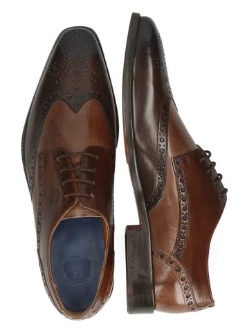 MELVIN & HAMILTON Leder-Schnürschuhe "Martin 15" in Braun