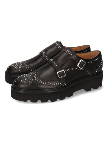 MELVIN & HAMILTON Leren monkstraps "Sally 47" zwart