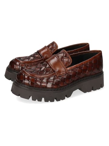 MELVIN & HAMILTON Leren mocassins "Thelia 6" lichtbruin