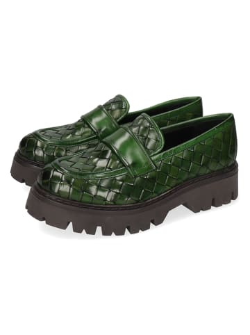 MELVIN & HAMILTON Leren mocassins "Thelia 6" groen