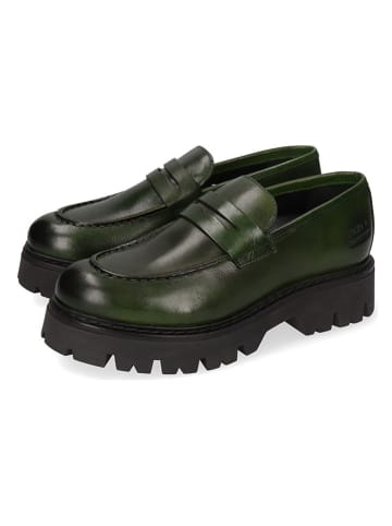 MELVIN & HAMILTON Leren mocassins "Thelia 7" groen