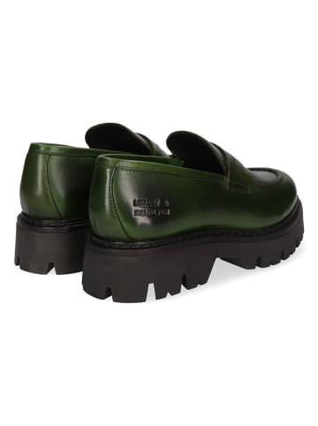 MELVIN & HAMILTON Leren mocassins "Thelia 7" groen