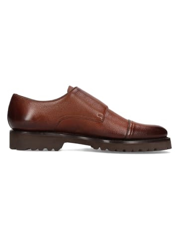 MELVIN & HAMILTON Leder-Monkstraps "Corentin 2" in Hellbraun