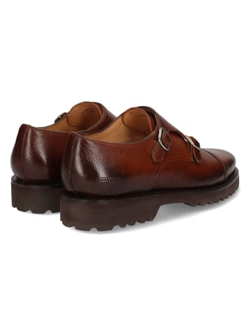 MELVIN & HAMILTON Leder-Monkstraps "Corentin 2" in Hellbraun