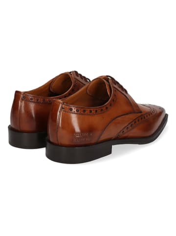 MELVIN & HAMILTON Leren veterschoenen "Stefano 4" lichtbruin