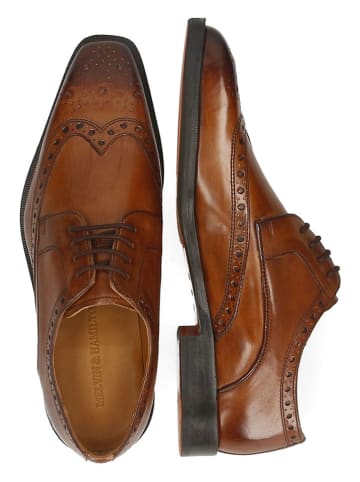 MELVIN & HAMILTON Leder-Schnürschuhe "Stefano 4" in Hellbraun