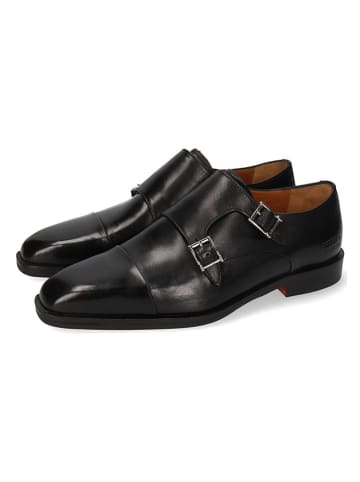 MELVIN & HAMILTON Leren monkstraps "Stefano 2" zwart