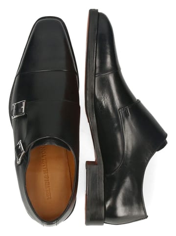 MELVIN & HAMILTON Leren monkstraps "Stefano 2" zwart