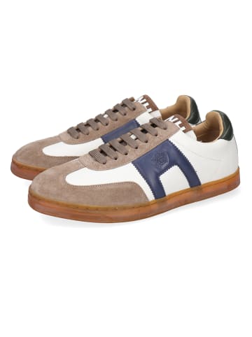 MELVIN & HAMILTON Leren sneakers "Jaxson 3" beige/wit/donkerblauw
