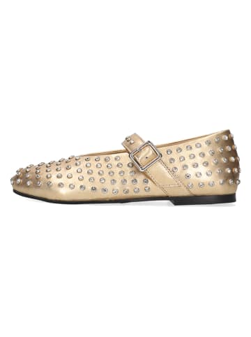 MELVIN & HAMILTON Leren ballerina's goudkleurig