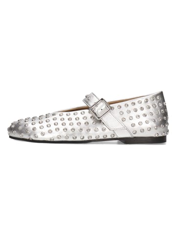 MELVIN & HAMILTON Leder-Ballerinas in Silber