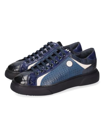 MELVIN & HAMILTON Leder-Sneakers "Harvey 9" in Blau/ Schwarz