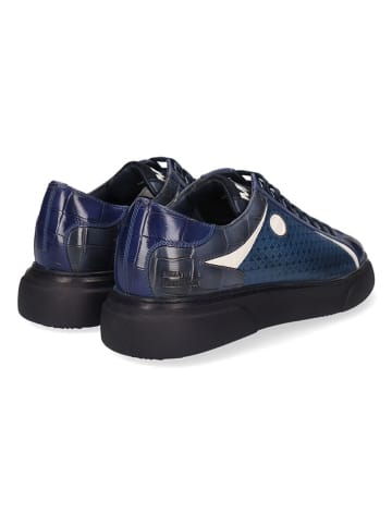 MELVIN & HAMILTON Leren sneakers "Harvey 9" blauw/zwart