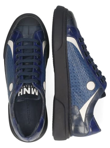 MELVIN & HAMILTON Leren sneakers "Harvey 9" blauw/zwart
