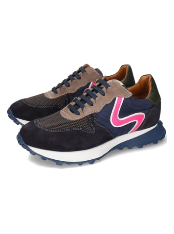 MELVIN & HAMILTON Leren sneakers "Richmond 6" donkerblauw/taupe