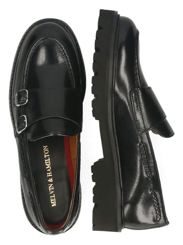 MELVIN & HAMILTON Leder-Mokassins "Regine 22" in Schwarz