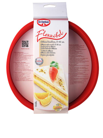 Dr. Oetker Okrągła forma "Flexxible" w kolorze czerwonym - Ø 26 cm